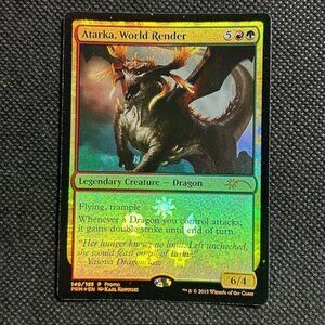 MTG Magic The Gathering Atarka, World Render Foil Promo Dragon Commander
